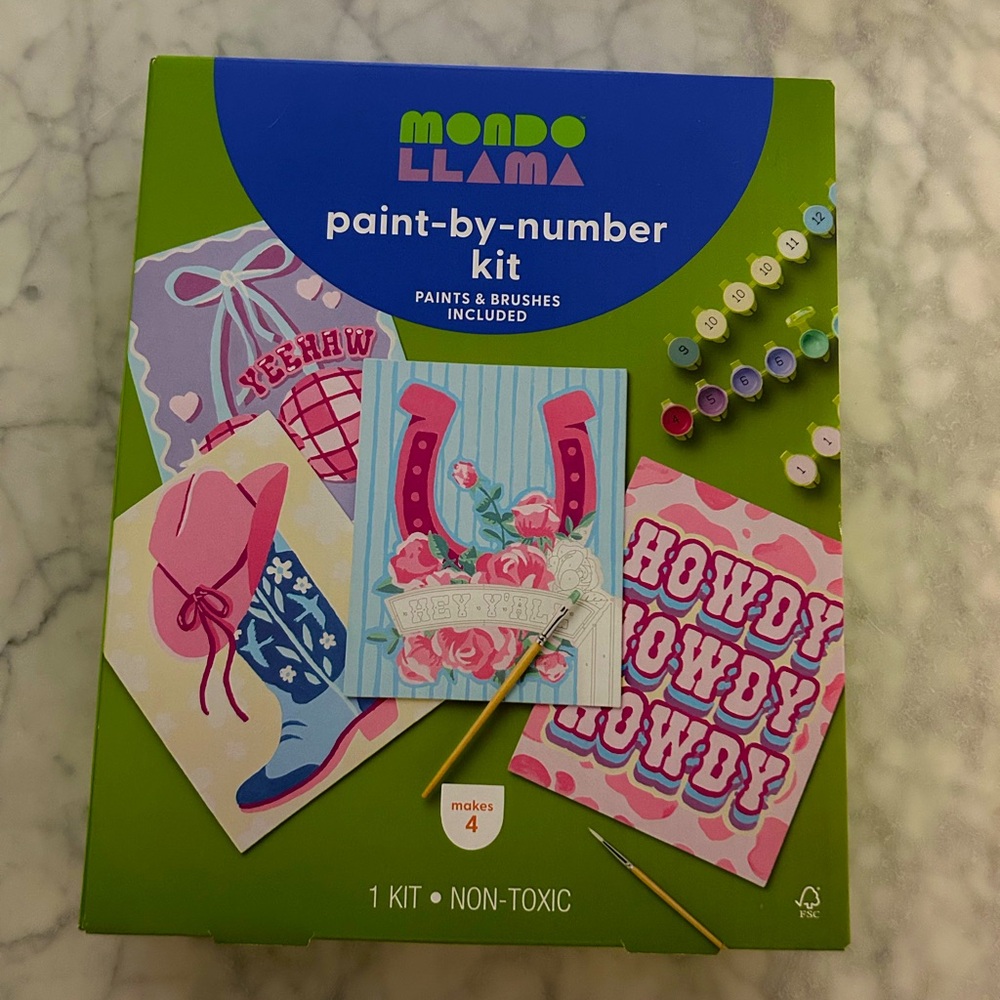 Paint by number kit